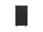 Lanberg Szafa stojąca 19 cali 22U 800x1000 drzwi perforowane LCD (flat pack) V2 czarna