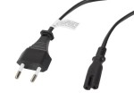 Lanberg Kabel zasilający EURO (radiowy) CEE 7/16 - IEC 320 C7 1.8M       czarny