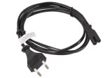 Lanberg Kabel zasilający EURO (radiowy) CEE 7/16 - IEC 320 C7 1.8M       czarny