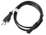 Lanberg Kabel zasilający EURO (radiowy) CEE 7/16 - IEC 320 C7 1.8M       czarny