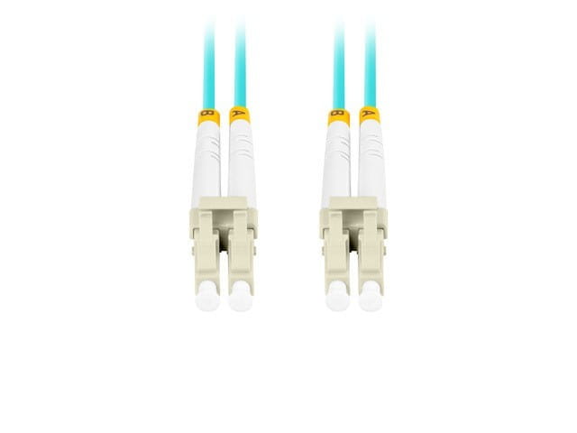 Lanberg Patchcord światłowodowy Mm Lc/Upc-Lc/Upc Duplex 3.0mm 2m Aqua