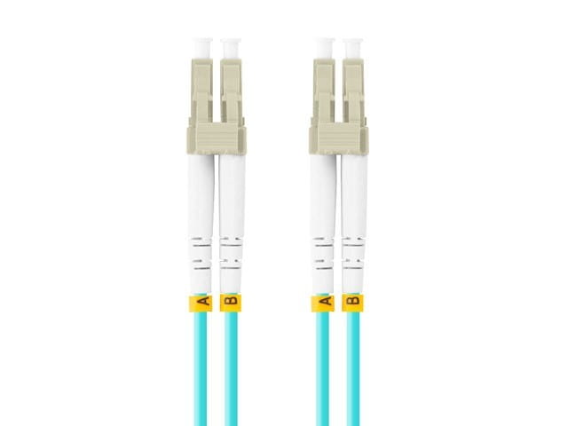 Lanberg Patchcord światłowodowy Mm Lc/Upc-Lc/Upc Duplex 3.0mm 3m Aqua