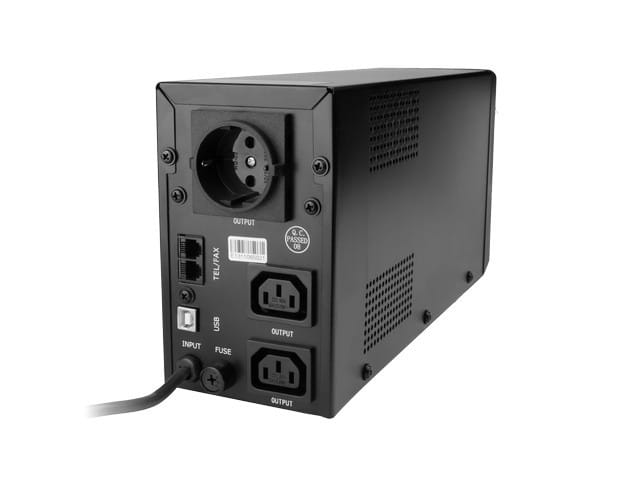 Gembird UPS LINE-INTERACTIVE 850VA 2X IEC 230V OUT, USB, LCD