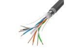 Lanberg Kabel LAN FTP KAT-6 305M drut outdoor żelowany cu fluke, czarny