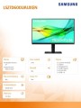 Samsung Monitor 27 cale ViewFinity S60UD IPS 2560x1440 WQHD 16:9 1xHDMI 2xDP 1xUSB-C 90W 3xUSB-A 5ms PinP/PbyP 100Hz HAS+PIV płaski 3YOn-Site (LS27D60