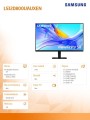 Samsung Monitor 32 cali ViewFinity S80UD VA 3840x2160 UHD 16:9 1xHDMI 1xDP 1xUSB-C 90W 3xUSB-A  5ms PinP/PbyP 60Hz HAS+PIV płaski 3YOn-Site (LS32D800U