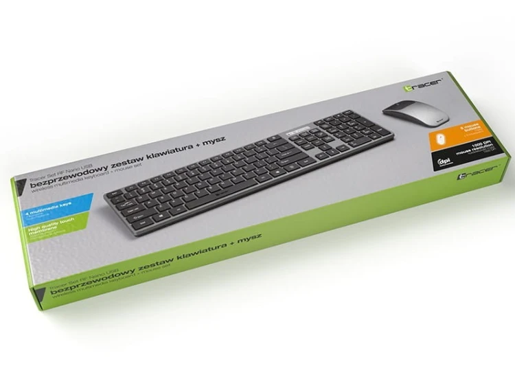 Tracer Zestaw klawiatura i myszka SET RF Nano USB