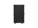 Lanberg Szafa stojąca 19 cali 22U 600x600 drzwi perforowane LCD (Flat pack) V2 czarna