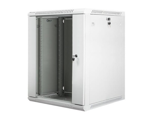 Lanberg Szafa instalacyjna wisząca 19'' 15U 600X600mm szara (drzwi       szklane)