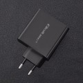 Qoltec Ładowarka sieciowa | 63W | 5-20V | 1.5-3A | USB typ C PD |       USB QC 3.0 | Czarna