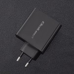 Qoltec Ładowarka sieciowa | 63W | 5-20V | 1.5-3A | USB typ C PD |       USB QC 3.0 | Czarna