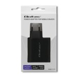 Qoltec Ładowarka sieciowa | 63W | 5-20V | 1.5-3A | USB typ C PD |       USB QC 3.0 | Czarna