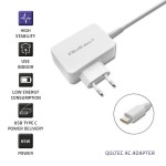 Qoltec Zasilacz sieciowy 65W | 5-20.3V | 2-3.25A | USB typ C | PD |     Biały