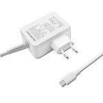 Qoltec Zasilacz sieciowy 65W | 5-20.3V | 2-3.25A | USB typ C | PD |     Biały
