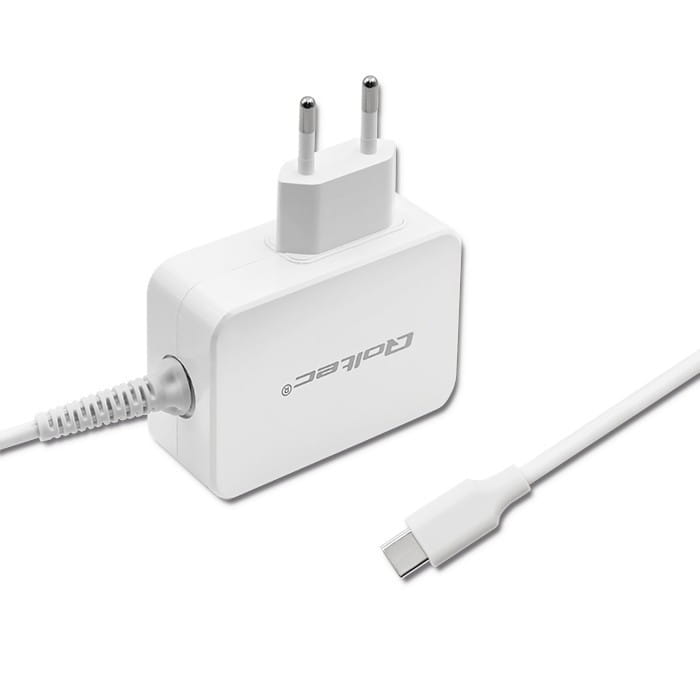 Qoltec Zasilacz sieciowy 65W | 5-20.3V | 2-3.25A | USB typ C | PD |     Biały