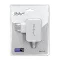 Qoltec Zasilacz sieciowy 65W | 5-20.3V | 2-3.25A | USB typ C | PD |     Biały