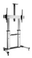 Techly Stojak mobilny do dużych TV LCD/LED 60-100 cali 100kg VESA 2 półki