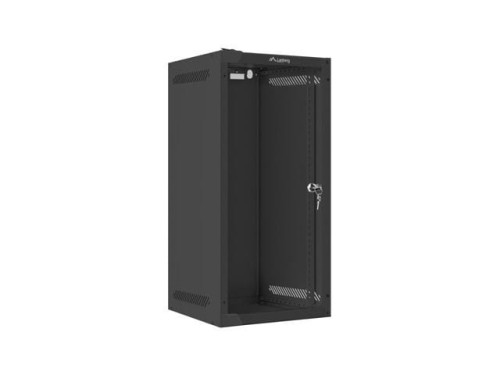 Lanberg Szafa wisząca 10 cali 12U 280x310 czarna FLAT PACK