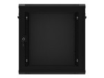 Lanberg Szafa wisząca 19 cali 12U 600x450 drzwi perforowane (flat pack) czarna