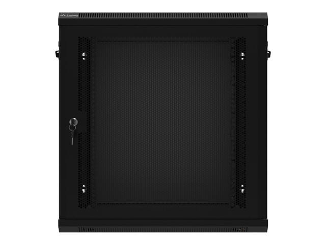 Lanberg Szafa wisząca 19 cali 12U 600x450 drzwi perforowane (flat pack) czarna