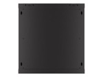 Lanberg Szafa wisząca 19 cali 12U 600x450 drzwi perforowane (flat pack) czarna