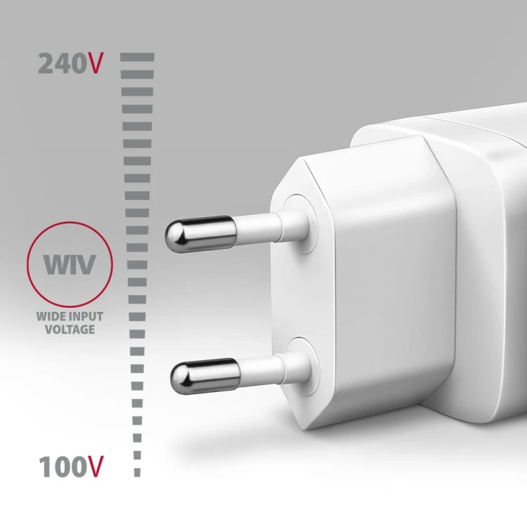 AXAGON ACU-PD30W Ładowarka sieciowa PD 30W, 1x port USB-C, PD3.0/QC3.0/AFC/FCP/Apple Biała