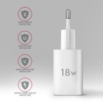 AXAGON ACU-QC18W Ładowarka sieciowa QC 18W, 1x port USB-A, QC3.0/AFC/FCP/SMART Biała
