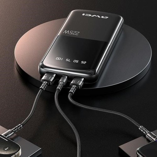 AWEI Powerbank 10000mAh P10K 22,5W 2xUSB + USB-C