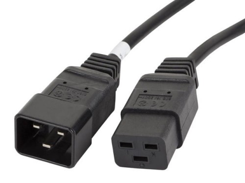 Lanberg Przedłużacz kabla zasilającego IEC 320 C19 - C20 VDE 1.8M VDE    czarny