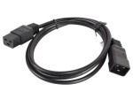 Lanberg Przedłużacz kabla zasilającego IEC 320 C19 - C20 VDE 1.8M VDE    czarny