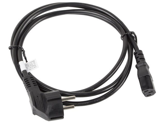 Lanberg Kabel zasilający CEE 7/7 - IEC 320 C13 VDE 1.8M czarny
