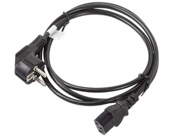 Lanberg Kabel zasilający CEE 7/7 - IEC 320 C13 VDE 1.8M czarny