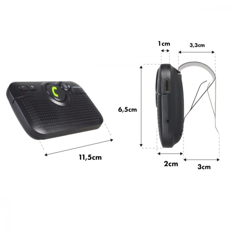 Audiocore Zestaw głośnomowiący BT 5.0 A2DP autostart AC475
