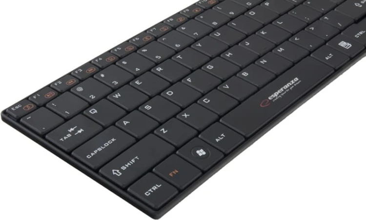 Esperanza ZESTAW BEZPRZEWODOWY KLAWIATURA SLIM + MYSZ 2,4 GHz EK122K       LIBERTY CZARNY