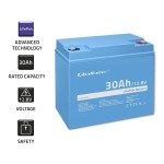 Qoltec Akumulator LiFePO4 Litowo-Żelazowo-Fosforanowy | 12.8V | 30Ah |  384Wh | BMS