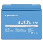 Qoltec Akumulator LiFePO4 Litowo-Żelazowo-Fosforanowy | 12.8V | 30Ah |  384Wh | BMS