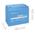 Qoltec Akumulator LiFePO4 | 12.8V | 30Ah | 384Wh | BMS