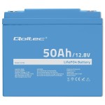 Qoltec Akumulator LiFePO4 Litowo-Żelazowo-Fosforanowy | 12.8V | 50Ah |  640Wh | BMS