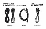 IIYAMA Monitor 86 cali LH8665UHSB-B1, 24/7, IPS, ANDROID 11, 4K, 800cd, iiSignage2, SDM, 2x HDMI, DP, 2x USB,2x 10W, RJ45, WiFi, 4/32GB, PION/POZIOM,