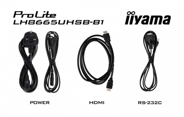 IIYAMA Monitor 86 cali LH8665UHSB-B1, 24/7, IPS, ANDROID 11, 4K, 800cd, iiSignage2, SDM, 2x HDMI, DP, 2x USB,2x 10W, RJ45, WiFi, 4/32GB, PION/POZIOM,