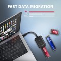 AXAGON ADM2-CM Adapter USB3.2 Gen 2 M.2 NVMe/SATA SSD 10cm USB-C cable