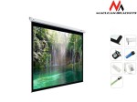 Maclean Ekran projekcyjny elektryczny MC-562 167 cali 1:1 300x300cm Sterowanie ścienne z pilota