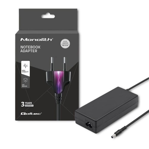 Qoltec Zasilacz desktopowy 60W | 12V | 5A | 5.5*2.1 + kabel zasilający