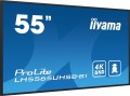 IIYAMA Monitor 55 cali LH5565UHSB-B1, 24/7, IPS, ANDROID 11, 4K, 800cd, iiSignage2, SDM, 2x HDMI, DP, 2x USB,2x 10W, RJ45, WiFi, 4/32GB, PION/POZIOM,
