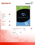 Seagate Dysk twardy SkyHawk AI 12TB 3,5 cali 512MB