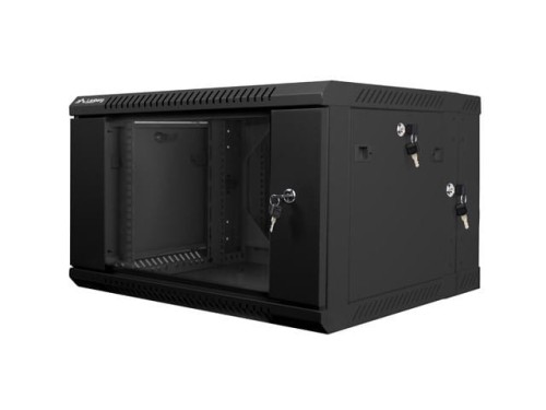 Lanberg Szafa instalacyjna wisząca dwusekcyjna 19 cali 6U 600X600mm czarna