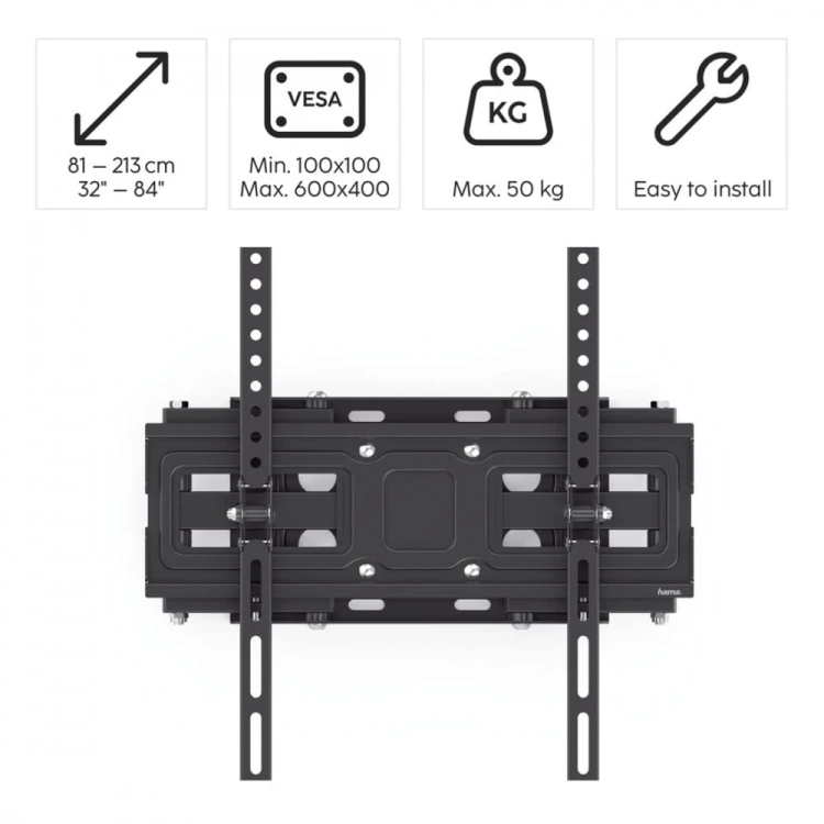 Hama Uchwyt LCD/LED Vesa 600x400 full M 84 cale
