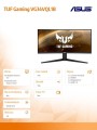 Asus Monitor 34 cale VG34VQL1B UWQHD 21:9 1500R 165Hz 1MS HDMIx2 DPx2 USB3.1x4 Głośnik PBP PIP