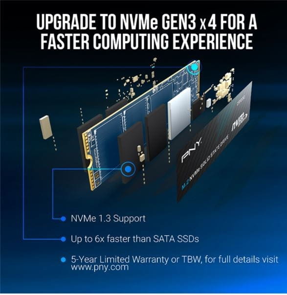 PNY Dysk SSD 1TB M.2 CS1030 M280CS1030-1TB-RB