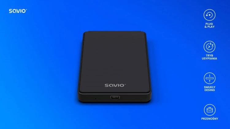 Savio Obudowa na dysk zewnętrzny HDD / SSD 2.5" USB 2.0 AK-73